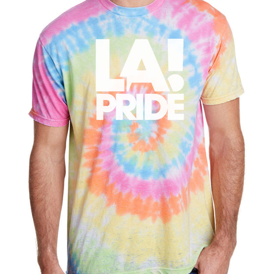 LA Pride Tie Dye Crew Tee-Shirt